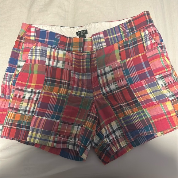 plaid J.Crew shorts, size 6, used - Picture 1 of 3